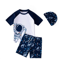 Childrens swimsuit boys and girls split quick-drying professional swimsuit big children and little girls swimsuit suit 2024 new style