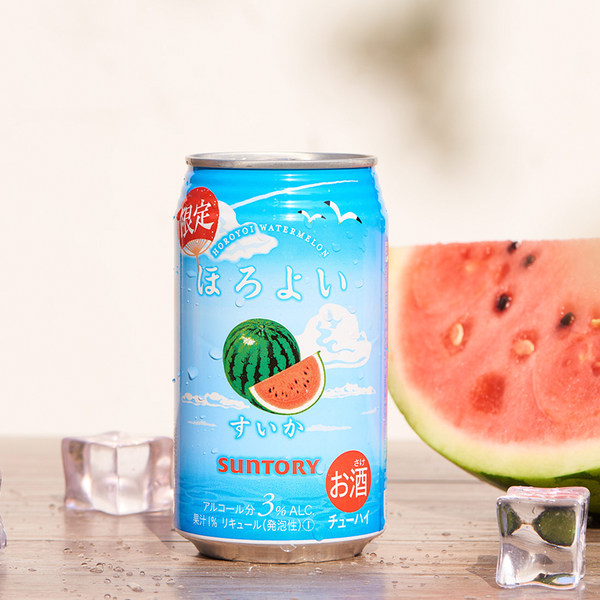 日本进口 Suntory 三得利 HOROYOI 和乐怡 配制酒 西瓜味 350ml*6罐 天猫优惠券折后￥89包邮（￥99-10）京东￥105