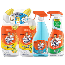 Mr. Powerful Bathroom Cleaning Gift Pack Toilet Cleaning 600g*2 Bathroom Cleaning 500g Glass Cleaner 500