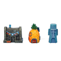 Fish tank landscaping ornaments set pineapple house fish and shrimp play shelter house breeding tank aquarium cartoon landscape decoration