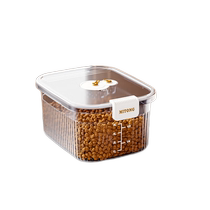Pet food storage bucket cat food dog food buckle seal bucket fresh insect-proof and moisture-proof pet food storage box large capacity