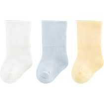 Xuwei Chaussettes de pneus Socks Baby Socks All Season Bamboo Fiber Newborn Baby Cotton Socks 0 March Sleep Male And Female Child Tire Socks