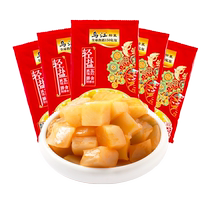 () Wujiang Crisp Mouth Squeezed Vegetable core 88g * 5 bags Fuling with light salt Next meal Pickle Silk Sauce Pickled Pickle