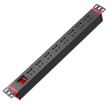 Delixi PDU cabinet socket high-power computer room power strip multi-hole 8-bit industrial wiring board lightning protection
