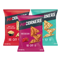 Popcorners multi-flavor corn crisps salty and sweet sea salt sweet and spicy 142*3 bags of Internet celebrity puffed potato chips snacks