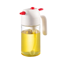 Original Sen Too Oil Pot Home Kitchen Glass Oil Bottle Anti-Leak Dosing oil Large capacity Sauce Bottle Press Oil Tank