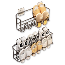 Youqin door rear shoe rack wall-mounted dormitory simple door punch-free bathroom wall storage shoe storage