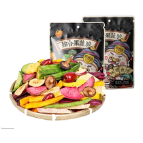 Xijingyuan dried fruits and vegetables 200g*2 bags of okra and shiitake mushrooms 12 kinds of comprehensive fruit and vegetable snacks