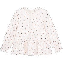 Yings childrens long-sleeved T-shirt spring and autumn girls bottoming shirt tops 2024 autumn new full-print baby clothes