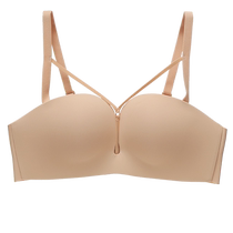 Fenton womens underwear small breast push-up anti-sagging womens bra glossy traceless wire-free sexy bra