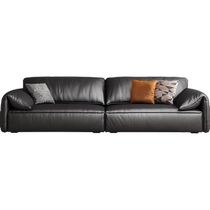 oley Italian light luxury elephant ear leather sofa modern simple small apartment living room with multiple seats