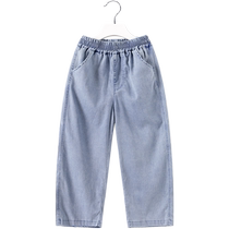 Girls Summer Pants Bottle Child Mosquito Pants 2024 New Girl Jeans Baby Glave Broad Pants