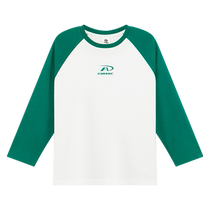 Zuoxi childrens clothing boys T-shirt long-sleeved childrens 5A antibacterial pure cotton autumn clothing 2024 new autumn top bottoming shirt