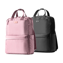 Deli business double handle backpack extra large capacity business travel bag multi-storage layer waterproof computer backpack