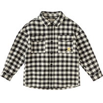 Davibella boy plaid shirt 2024 new spring fit children shirt boy jacket boy dress clothes