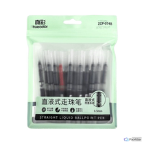 True color straight liquid pen quick-drying neutral pen straight liquid ball pen black brush question pen signature pen exam teacher and student