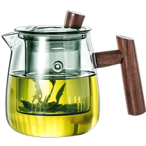 Haofeng glass teapot tea water separation filter tea cup heat-resistant transparent tea set household tea ceremony cup