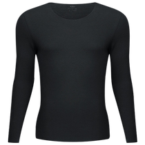 Yadaili mens thermal tops and bottoming shirts 5A antibacterial cationic warm autumn clothes double-sided brushed high elastic inner wear