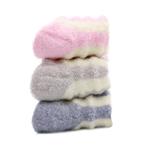 Babudou Childrens Socks Autumn and Winter Thickened and Velvet Sleeping Warm Socks for Boys and Girls Newborn Baby Stockings