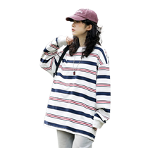 Meow Full Score Sweater Womens Loose Lazy Style Student Outerwear Heavy Fashion Brand Oversize Drapey Bottoming Shirt Autumn