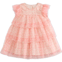 Mark Jenny Girls Butterfly Sleeve Mesh Tank Top Childrens Skirt 2024 Summer Clothes
