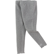 (Same style in the mall) Balabala childrens clothing girls trousers plus velvet leggings 2024 winter new trousers are sweet