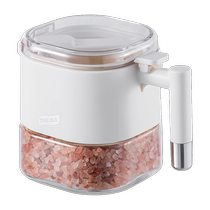 (Strong sealing and large capacity) Taili kitchen glass seasoning jar large diameter salt MSG condiment moisture-proof seasoning box