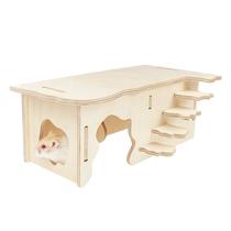 Suvizug hamster to hide from the house Steps singre-room house House Деревянный Дом House View специальные золотые шелковые медведи