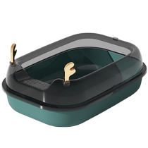 Tiger Pet cat litter box electroplated antlers cat litter box 50*36*18CM extra large semi-enclosed cat toilet