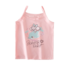 Babudou Girls Camisole Summer Thin Little Girl Baby Girl Pure Cotton Childrens Sleeveless Top Bottoming