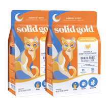 Solid Gold Fresh Gold Chicken Grain-Free Cat Food 12 lbs Double Pack 5 44kg*2
