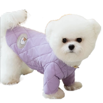 Hippie dog pet dog winter macaron reversible traction warm cotton clothes than panda cat