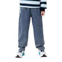 (Same style in the mall) Balabala childrens clothing childrens jeans boys trousers autumn 2024 new pants trend