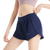 Sports running shorts for women large size light-proof quick-drying sports and fitness lining professional summer yoga three-quarter pants