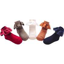 Rashalia childrens socks girls lace socks princess dance socks baby students cotton socks pure cotton spring autumn winter