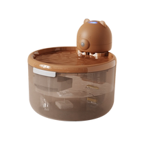 Cat water dispenser unplugged wireless cat water dispenser flowing automatic circulating live water pet water feeder artifact