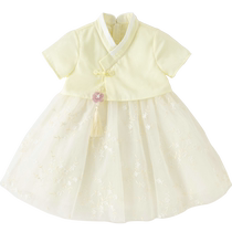 David Bella Girls Chinese Style Dress 2024 Summer Clothing Childrens Hanfu Skirt Baby Western Style Childrens Clothing