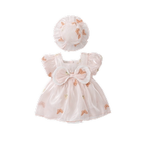 Ban Xidi baby summer clothes newborn baby jumpsuit full moon princess harem summer thin bag fart clothing
