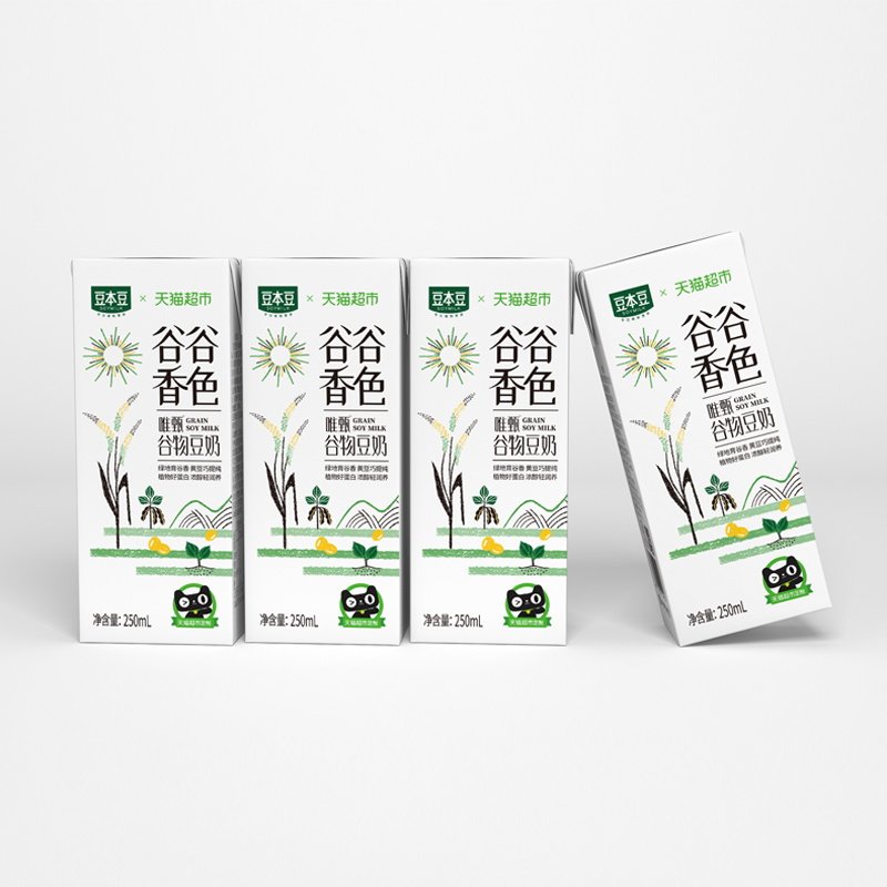 豆本豆 唯甄 谷色谷香谷物豆奶 250ml*24盒*2件 + 豆本豆 黑豆奶 250ml*15盒 聚划算凑单折后￥69.85包邮 88VIP会员还可95折