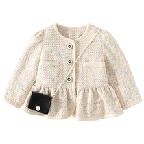 Banxidi Girls Autumn Clothes Childrens Jackets 2024 New Style Childrens Small Fragrant Style Tops Spring and Autumn Baby Clothes