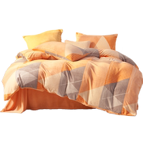 Mercury produces Belles Home Textiles three- or four-piece set Class A milk velvet anti-static quilt cover bed sheets new four-piece set