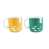 Ouniu childrens toothbrushing cup boy baby mouthwash cup cute dental jar toothbrush wash cup anti-fall