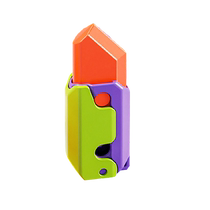 Carrot Knife Gravity Fun 3D Printed Telescopic Carrot Gun Childrens Educational Toy Model Decompression Artifact for Boys