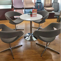 Fashion fabric company leisure area negotiation round table and chair combination Simple modern sales department Creative reception guests