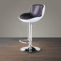 Household lifting rotating bar chair with backrest Designer simple modern metal fashion creative front bar stool