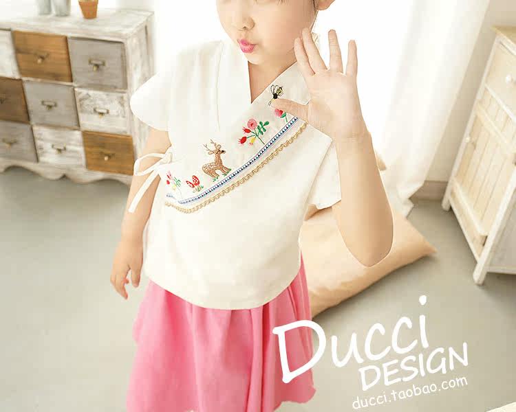 Jupe fillette en lin - Ref 2049766 Image 23