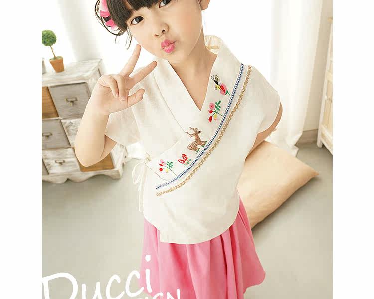 Jupe fillette en lin - Ref 2049766 Image 19