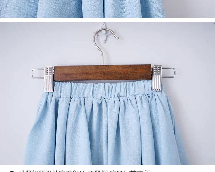 Jupe fillette en lin - Ref 2049766 Image 31