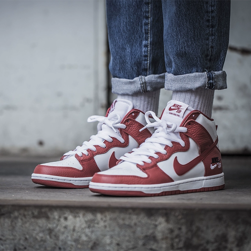 NIKE SB DUNK HIGH PRO Giày ngụy trang sa mạc nam cao cấp 881758 / BQ6826 - Dép / giày thường