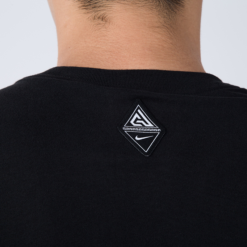 NIKE GIANNIS DRI-FIT Letters Big Hook Men Bóng rổ tay áo ngắn BV8266-010 - Áo phông thể thao áo thun dài tay the thao nam